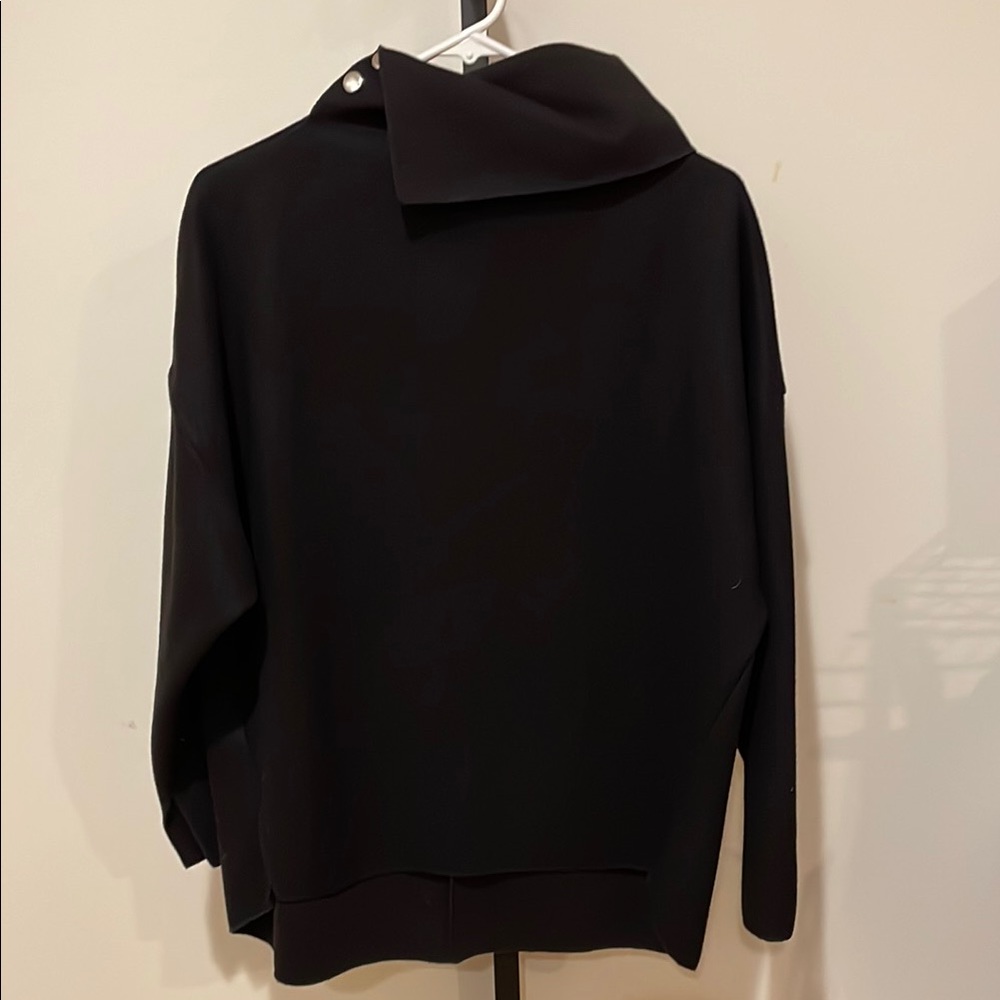 Zara Woman Felt Texture Oversized Top